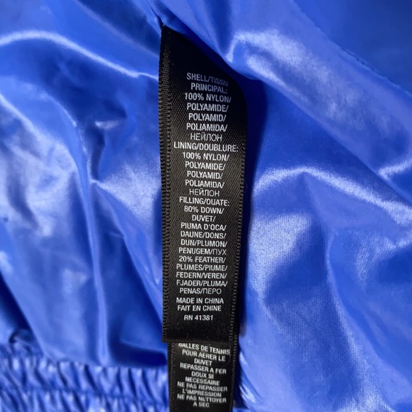 Ralph Lauren RLX Down Puffer Coat in Electric Blue, Size Medium - Picture 9 of 16